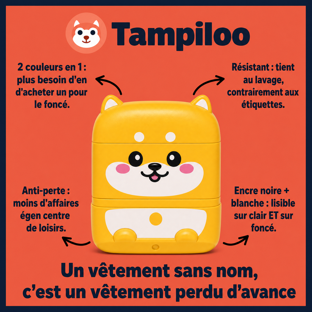 Tampon nominatif double face personnalisé