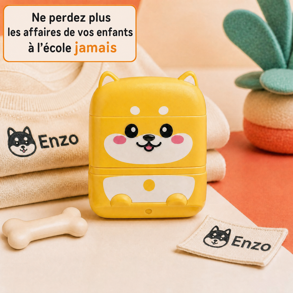 Tampon nominatif double face personnalisé