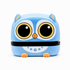 Tampon pour vêtements enfant Tampiloo, modèle Hibou bleu