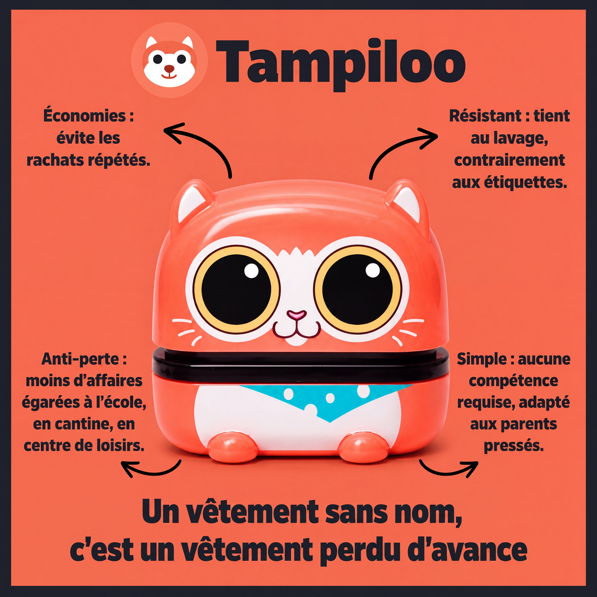 Tampon nominatif personnalisé
